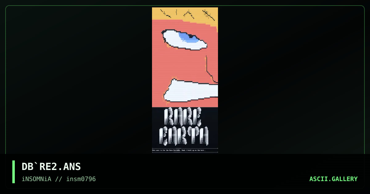 Rare Earth, by drunken basterd, 1996