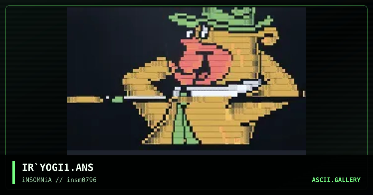 yogi bear for rawtoxic awn irc, by infrared, 1996