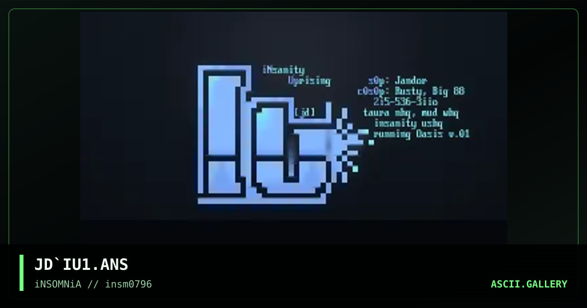 Insanity Uprisng add, by jandor, 1996