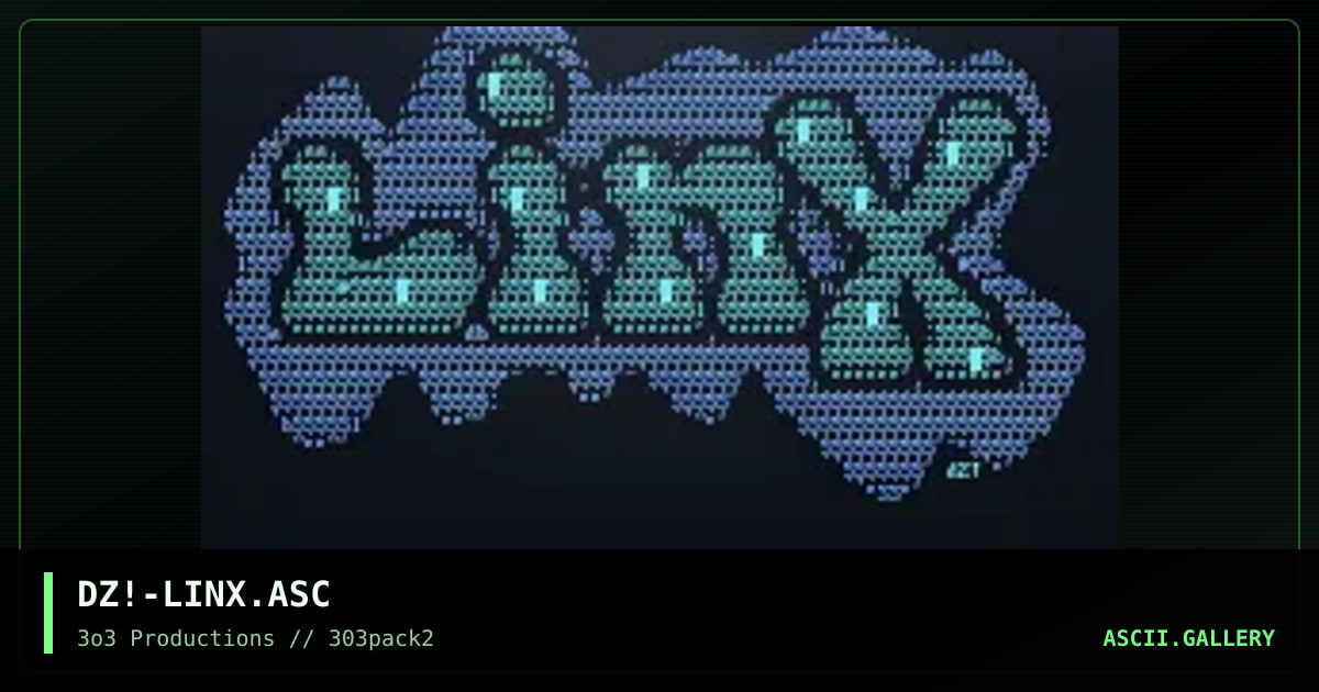 linx #&% #╧%&#╧&, by dezeit, 1997