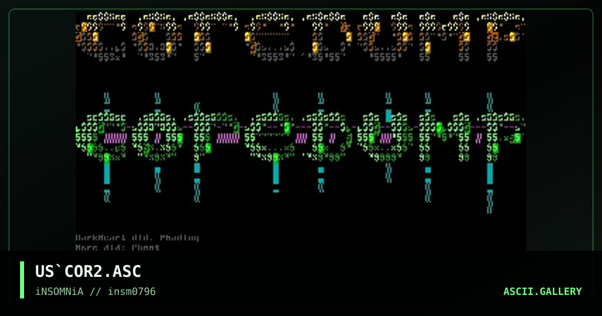 Coredump!, by darkheart, narc, 1996
