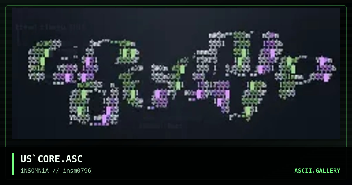 Coredump!, by darkheart, narc, 1996