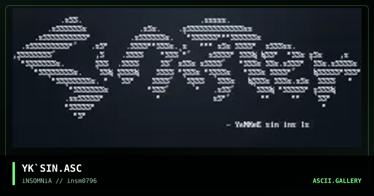 SiNiSTeR AzKeY, by yankee, 1996