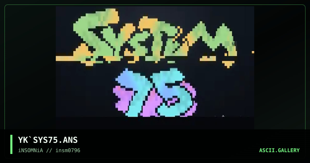 System 75, by yankee, 1996