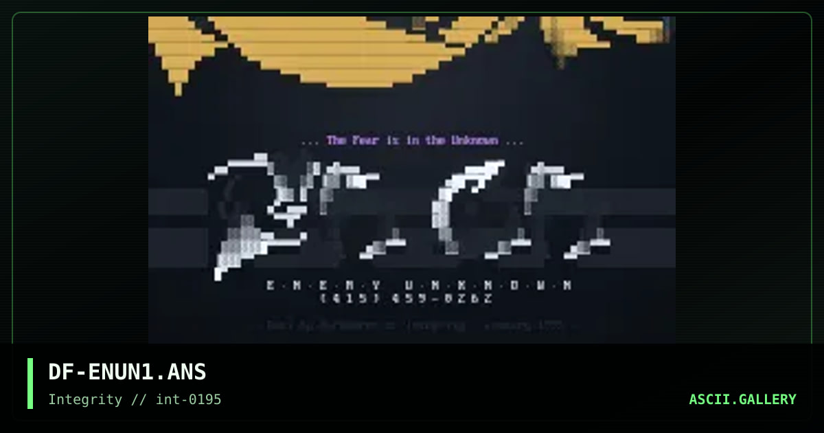 Enemy Unknown, by darkforce, 1995