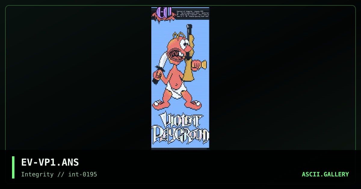 Violent Playground, by darkforce, everlast, 1995