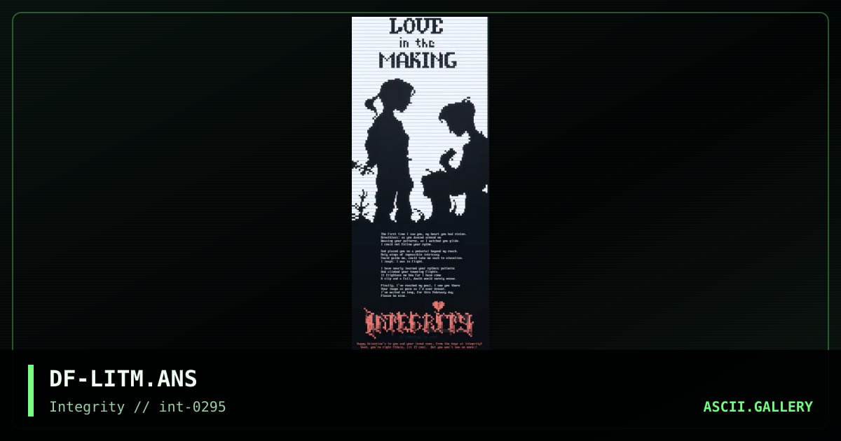Love in the Making, by darkforce, 1995