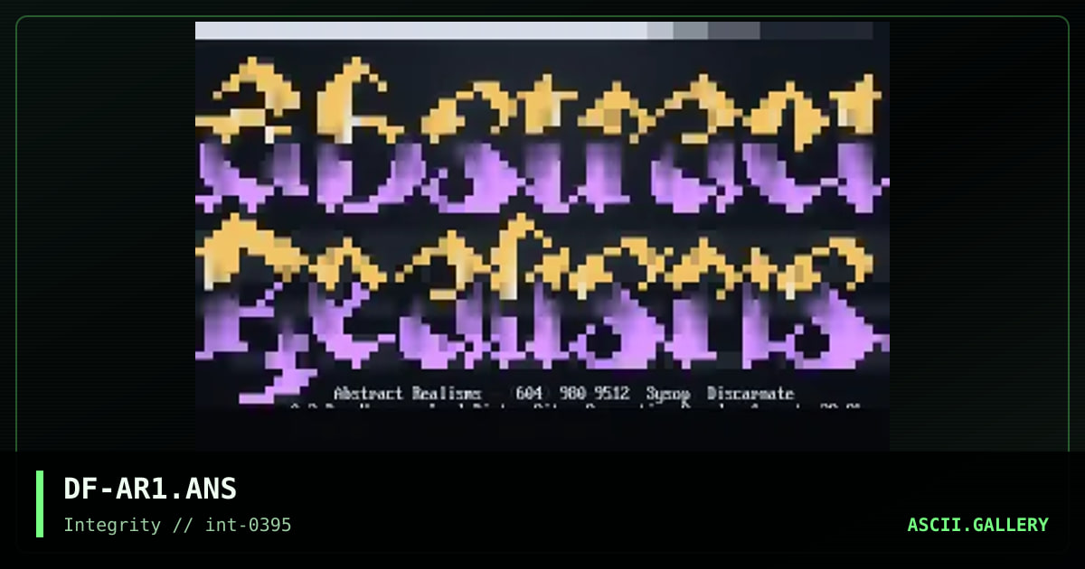 Abstract Realisms, by darkforce, 1995