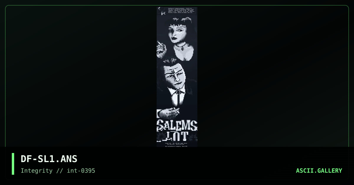 Salem's Lot, by darkforce, 1995