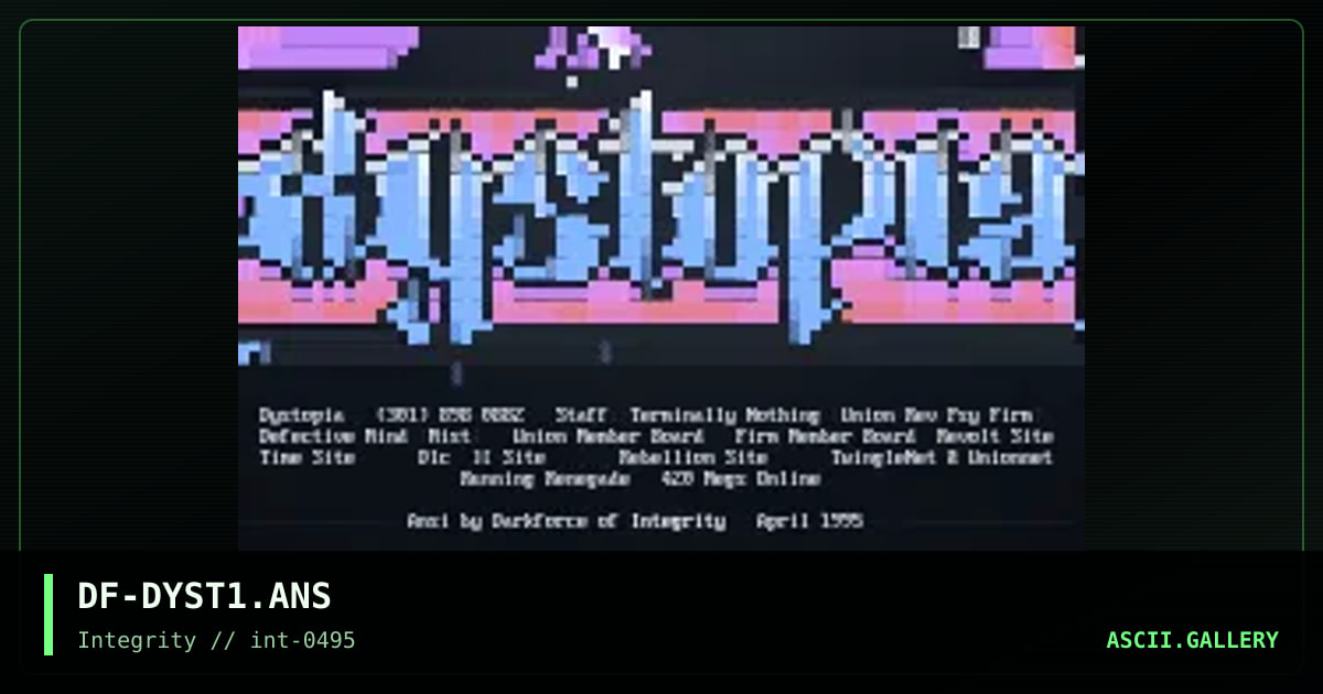 Dystopia, by darkforce, 1995