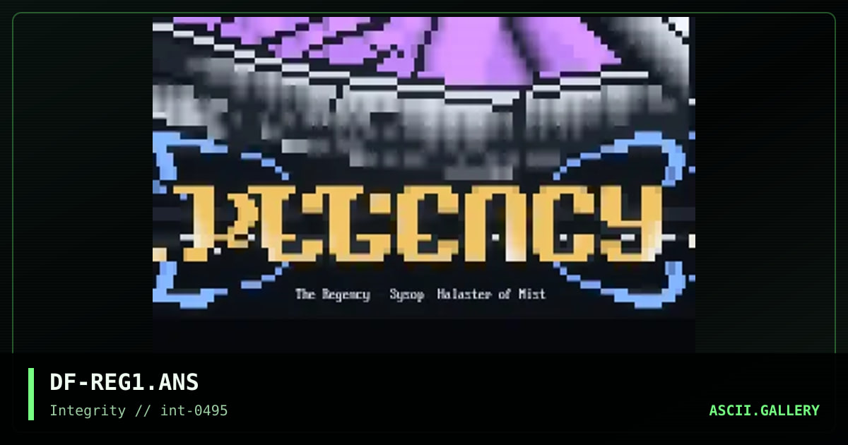 The Regency, by darkforce, 1995