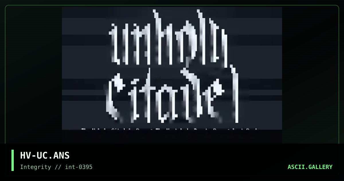 Unholy Citadel, by havoc, 1995