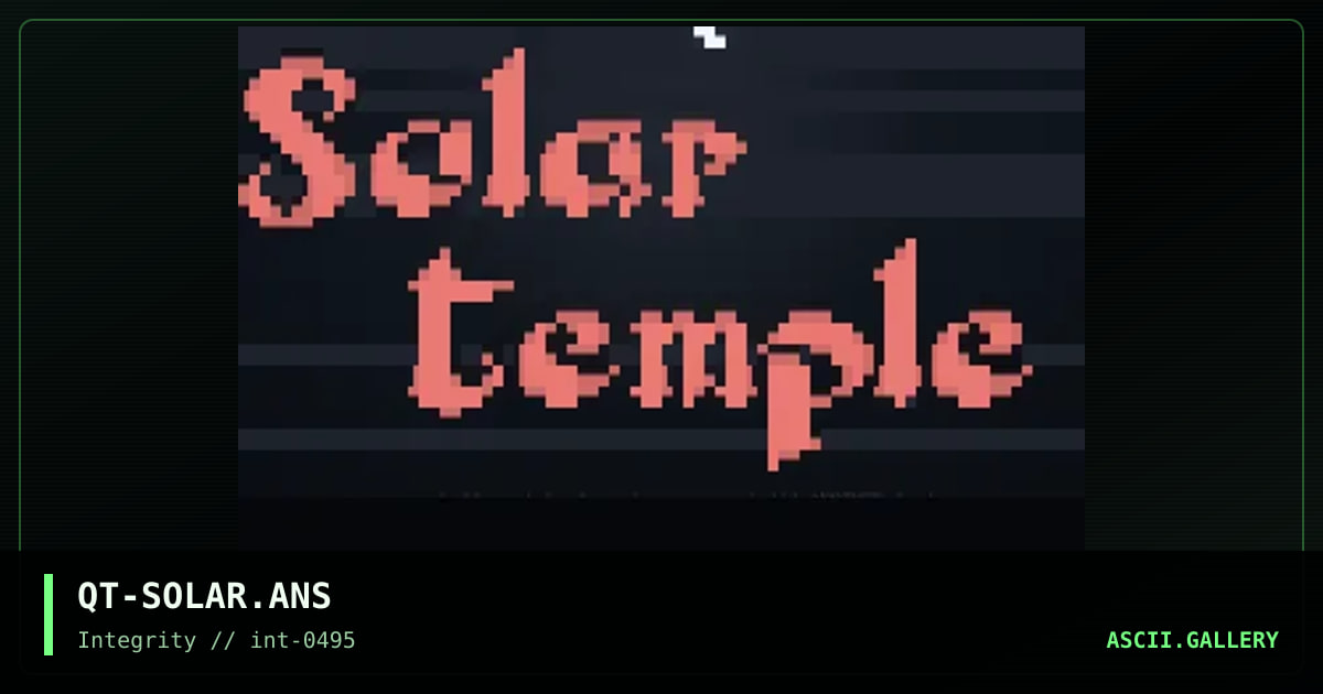 The Solar Temple, by questor, 1995
