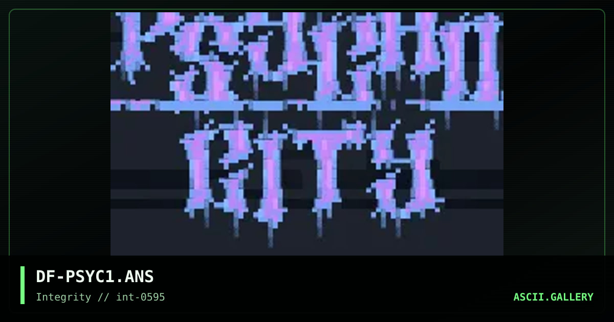 Psycho City, by darkforce, 1995