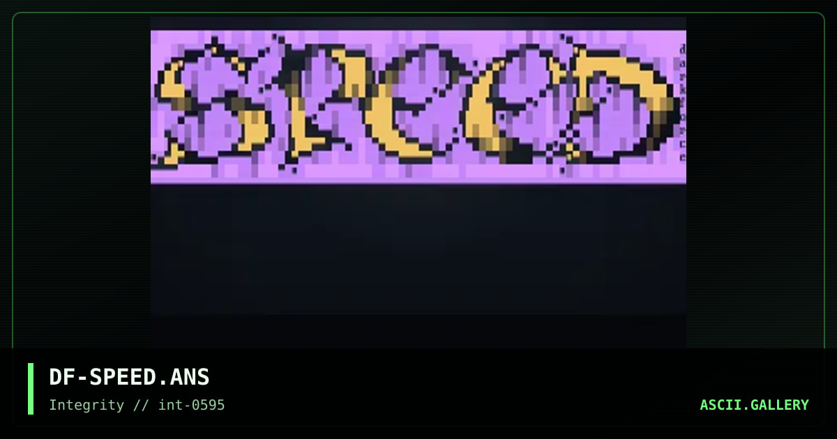 Speed Logo, by darkforce, 1995