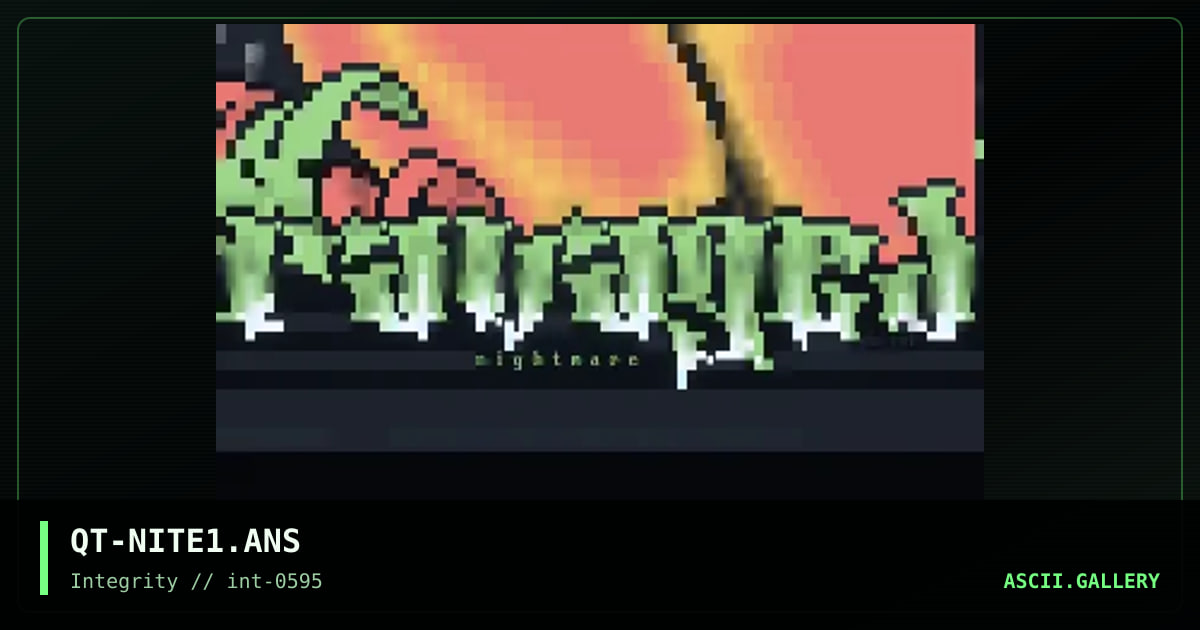 The Ravaged Nightmare, by questor, 1995