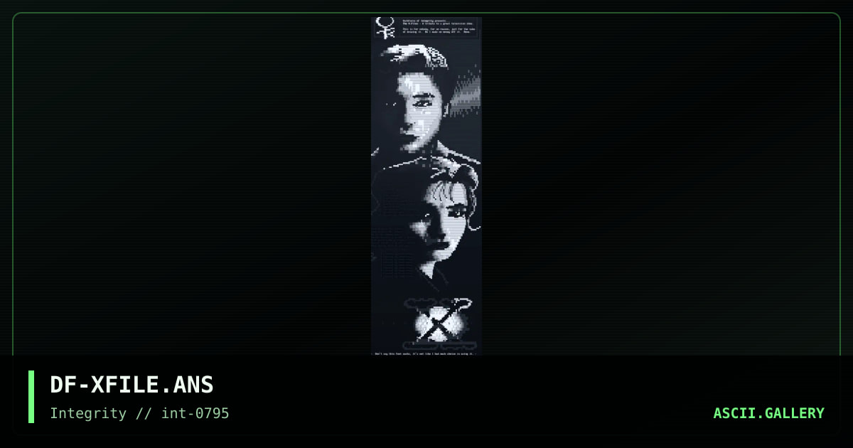 The X-Files, by darkforce, 1995