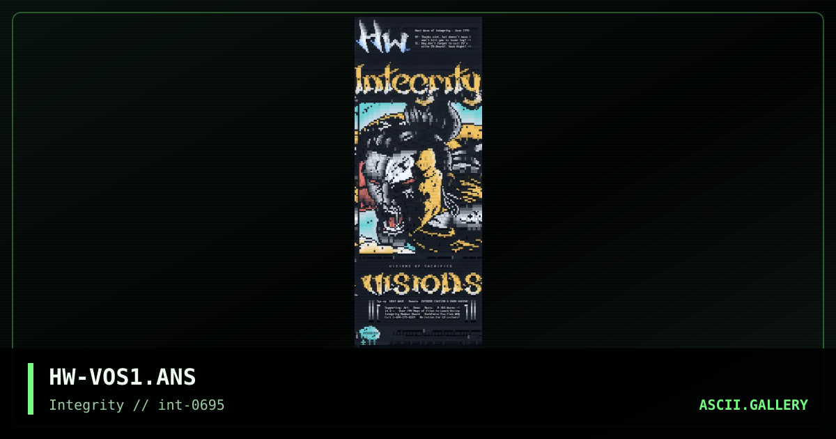 Visions of Sacrifice, by heat wave, 1995