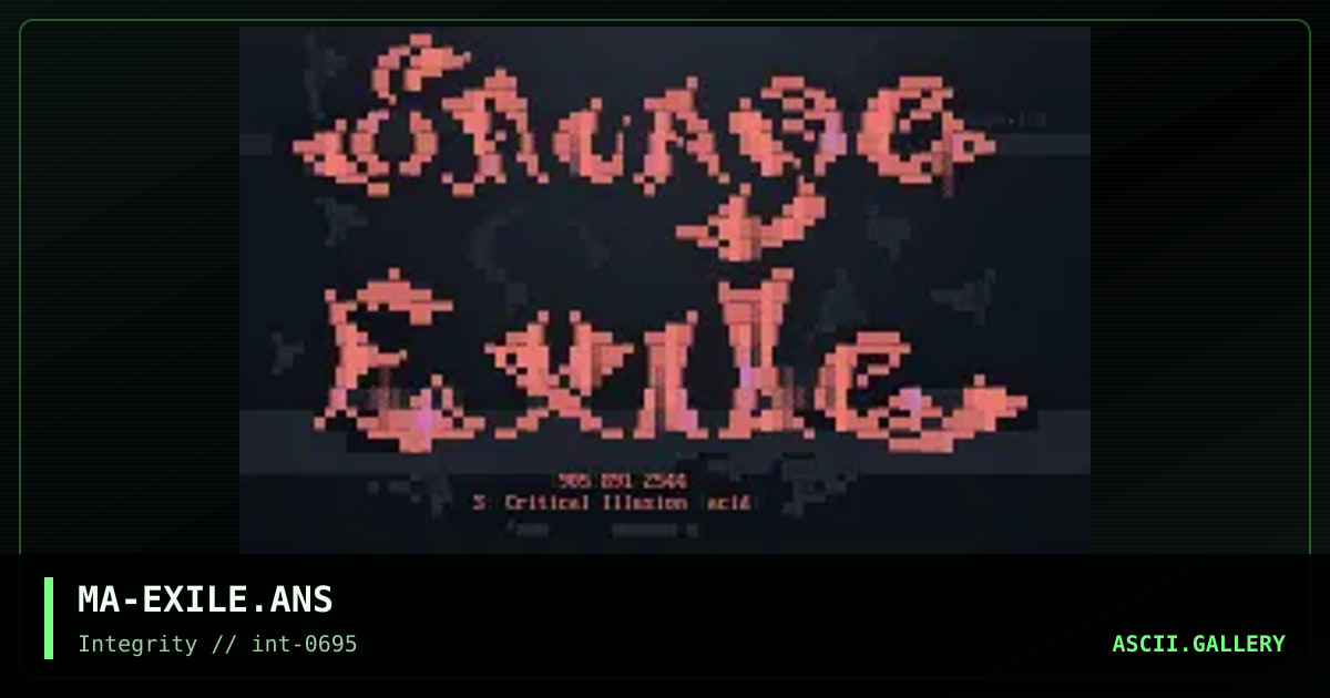 Savage Exile, by mage, 1995
