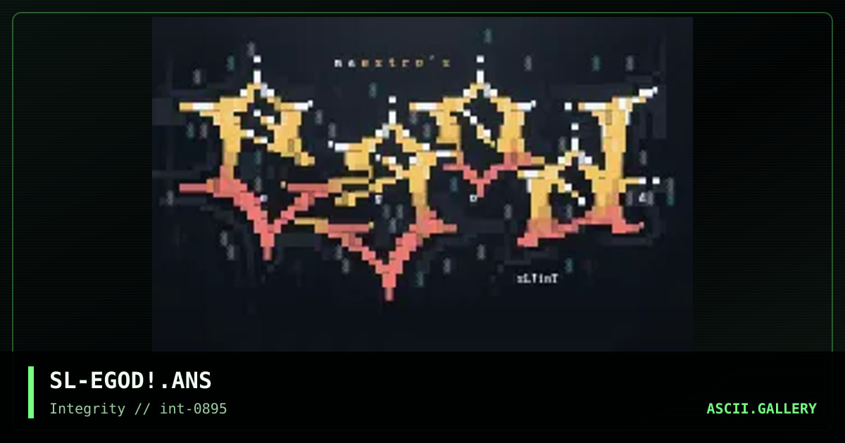 Egod, by surreal logic, 1995