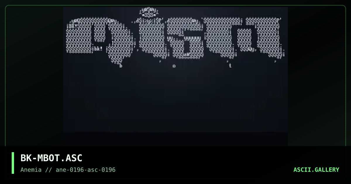 Mistabot, by black knight, 1996