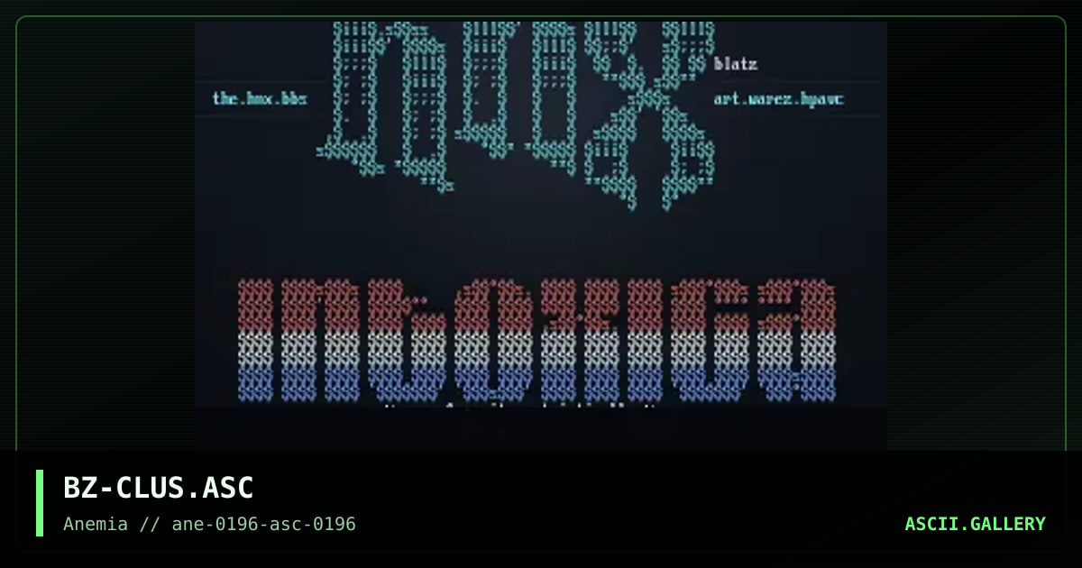 Cluster o logos, by blatz, 1996