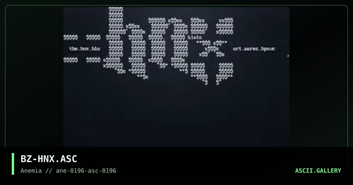 HNX, by blatz, 1996