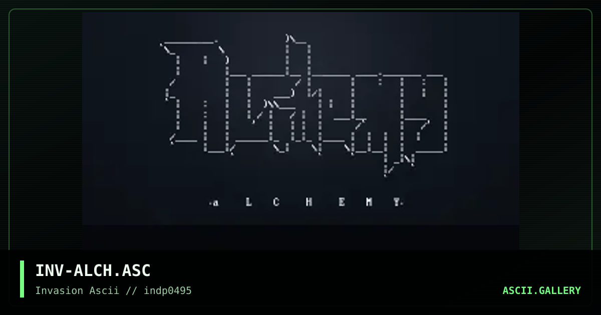 Alchemy, by invasion, 1995