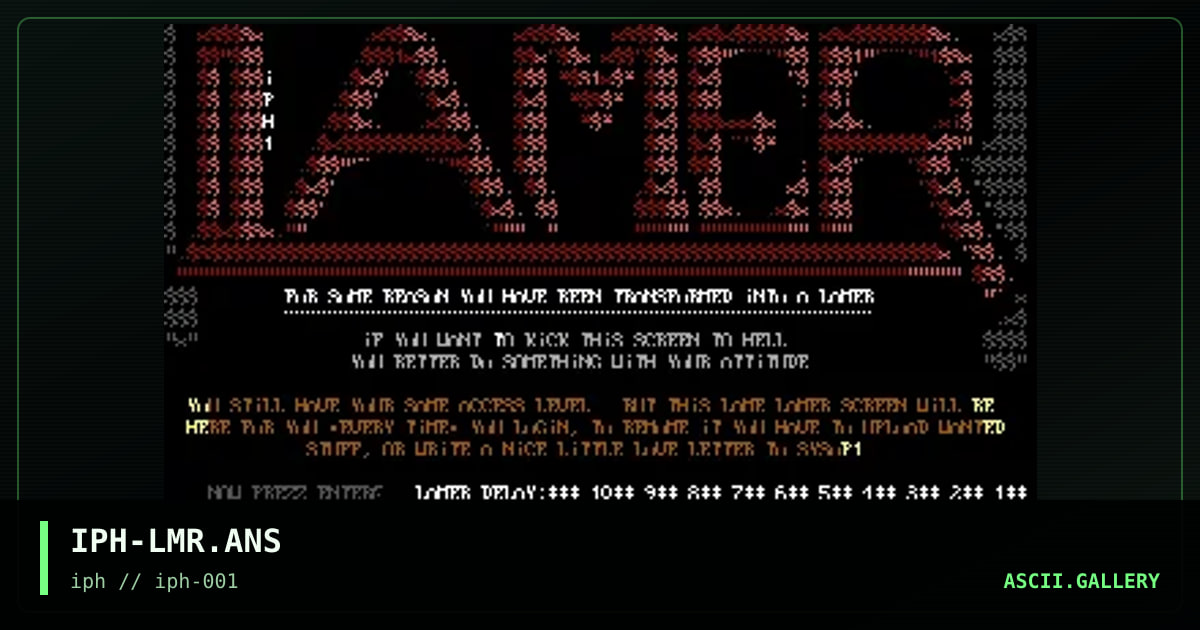 IPH-LMR.ANS, by interphaze, 1997