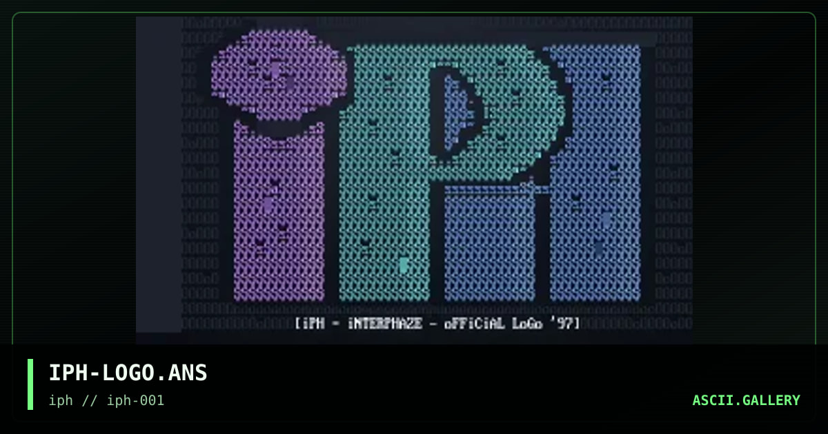IPH-LOGO.ANS, by interphaze, 1997