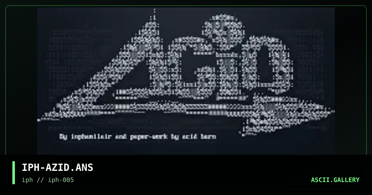 IPH-AZID.ANS, by interphaze, 1998
