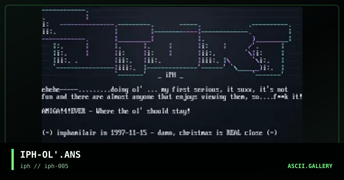 IPH-OL'.ANS, by interphaze, 1998