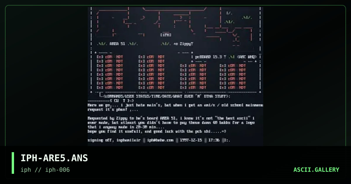 IPH-ARE5.ANS, by interphaze, 1998