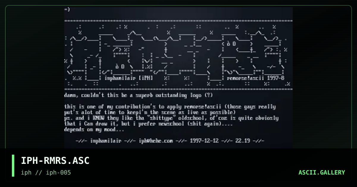 IPH-RMRS.ASC, by interphaze, 1998