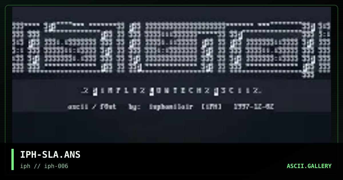 IPH-SLA.ANS, by interphaze, 1998