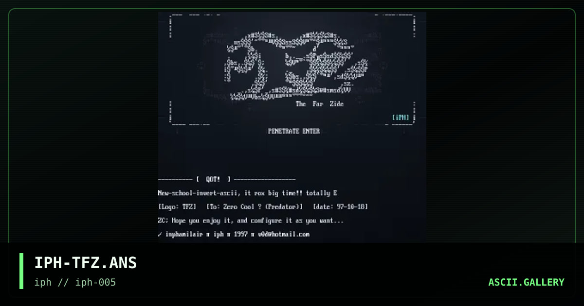 IPH-TFZ.ANS, by interphaze, 1998