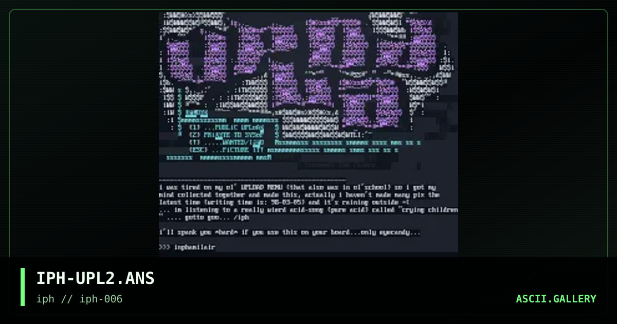 IPH-UPL2.ANS, by interphaze, 1998