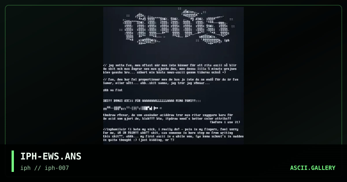 IPH-EWS.ANS, by interphaze, 1998