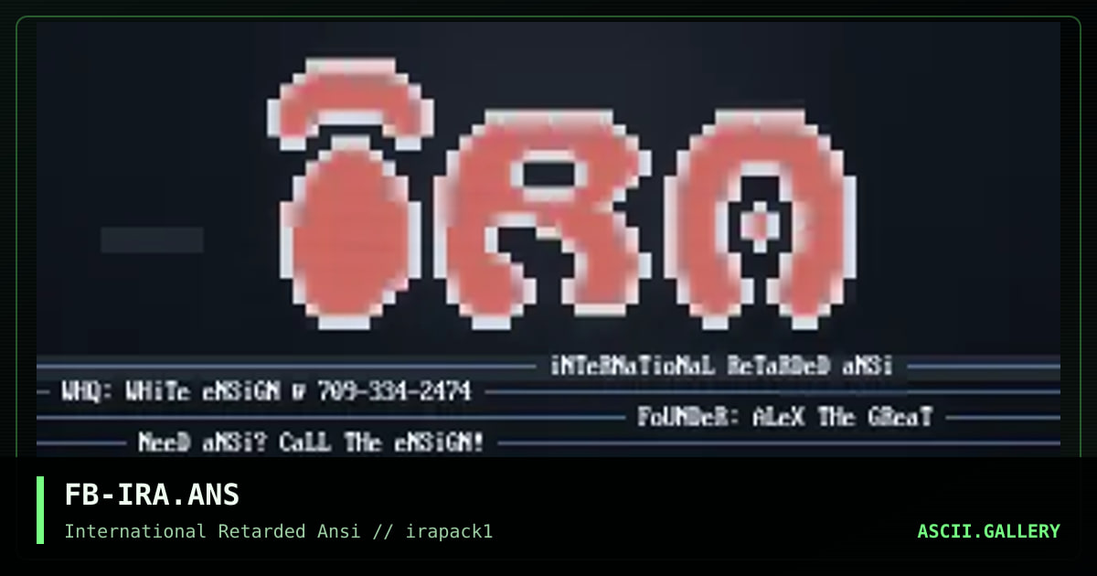 FB-IRA.ANS, by firebird, 1995