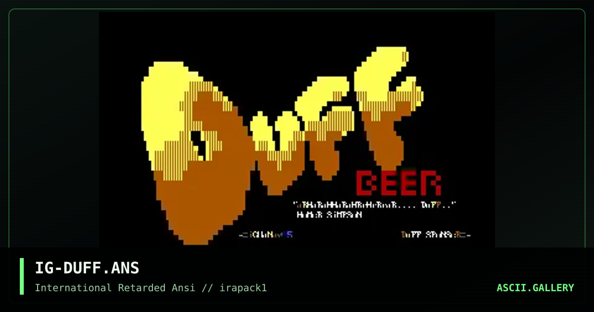 IG-DUFF.ANS, by iguana, 1995