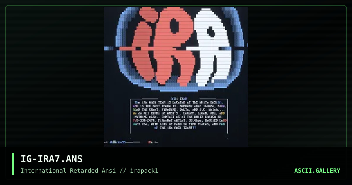 IG-IRA7.ANS, by iguana, 1995