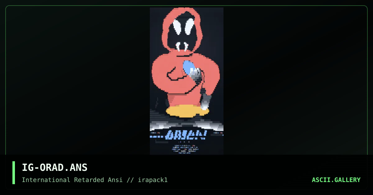 IG-ORAD.ANS, by iguana, 1995