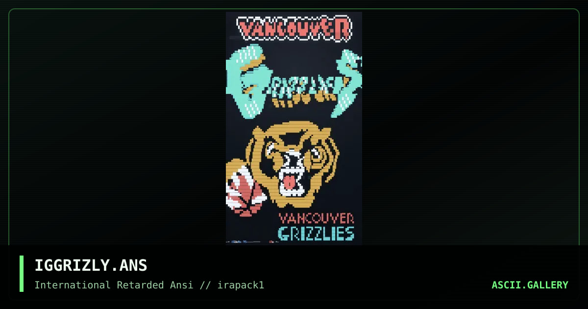 IGGRIZLY.ANS, by iguana, 1995