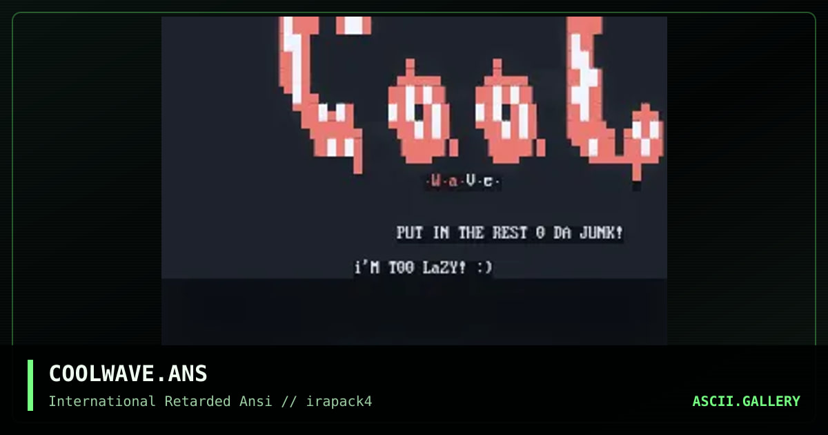 COOLWAVE.ANS, by untagged, 1996