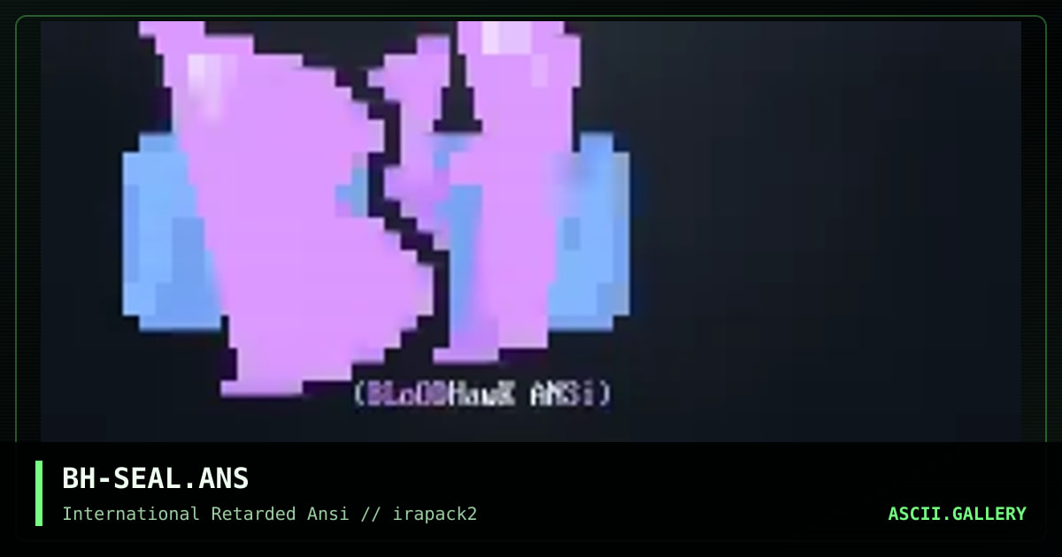 BH-SEAL.ANS, by bloodhawk, 1995