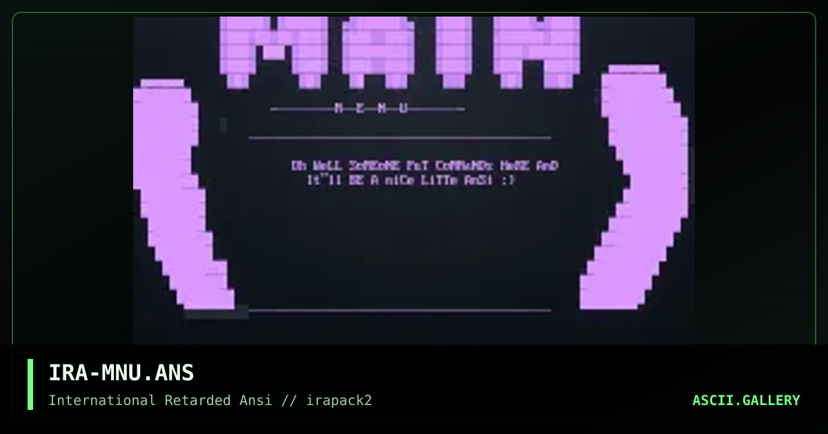 IRA-MNU.ANS, by fade, 1995
