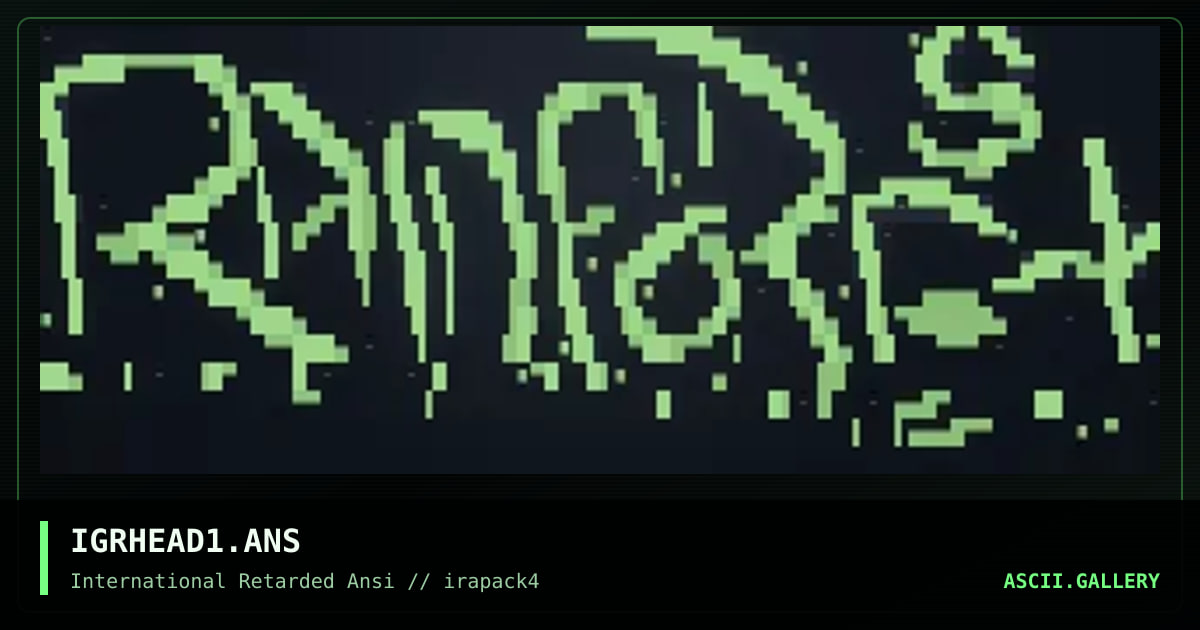IGRHEAD1.ANS, by iguana, 1996