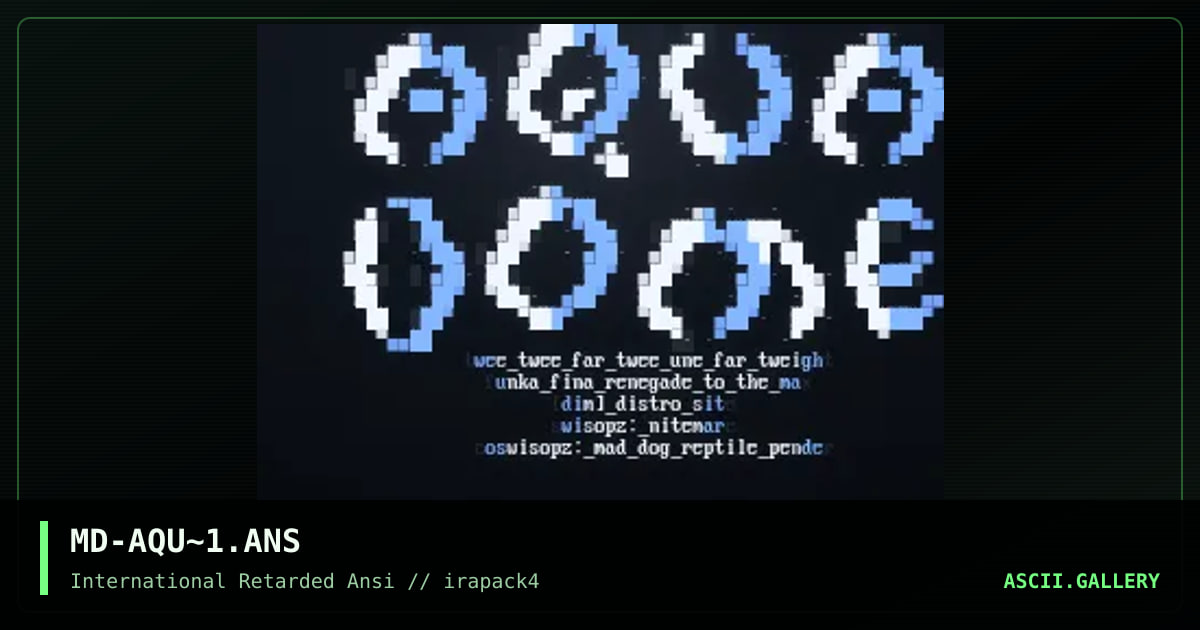 MD-AQU~1.ANS, by dawger, 1996
