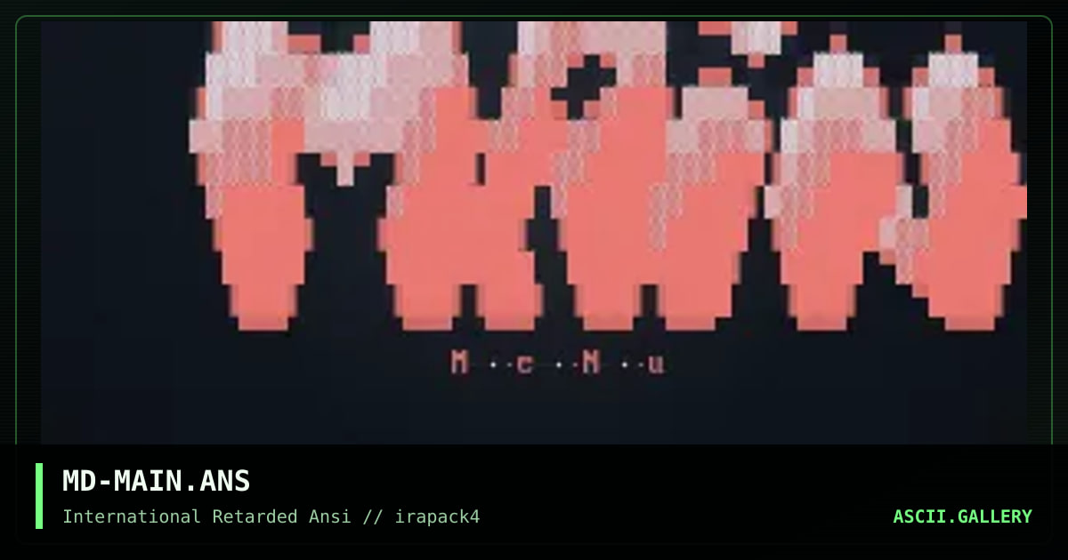 MD-MAIN.ANS, by dawger, 1996