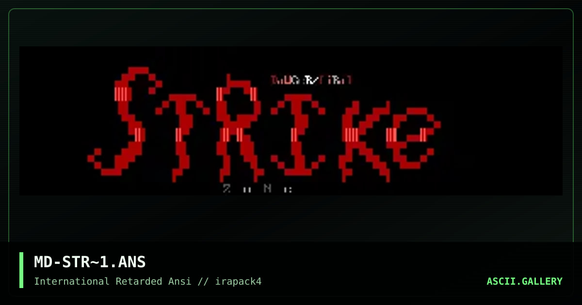 MD-STR~1.ANS, by dawger, 1996